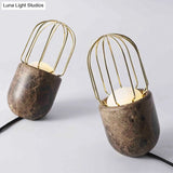 Modern Metal Pill Desk Light - Brown Task Lamp With White Glass Shade