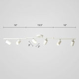 Modern Metal Tube Track Lamp - Ceiling Spotlight For Clothing Store 6 / White