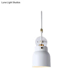 Modern Metal Wall Sconce Light With Cup Shade & Long Arm - Ideal For Library Bookstore