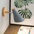 Modern Metal Wall Sconce With Rotating Node - Grey 1-Bulb Light Fixture