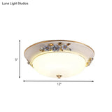 Modern Metal White Ceiling Mounted Led Flush Mount Lighting Fixture Korean Flower Design