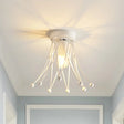 Modern Metallic Crown Flush Mount Ceiling Light For Kids | 1 - Light Black/Gold/White White