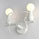 Modern Metallic Led Wall Sconce: Creative Seesaw Design 2 Lights Small Size Ideal For Bathrooms