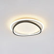 Modern Minimalist Double Round Flush Mount Led Ceiling Light For Bedrooms Black / 16 White