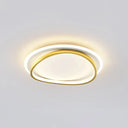 Modern Minimalist Double Round Flush Mount Led Ceiling Light For Bedrooms Gold / 16 Warm