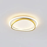 Modern Minimalist Double Round Flush Mount Led Ceiling Light For Bedrooms Gold / 16 Warm