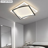 Modern Minimalist Geometric Flush Mount Led Ceiling Light For Bedrooms