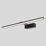 Modern Minimalist Metal Single Vanity Light—Linear Style Black / 19.5 Warm