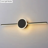 Modern Minimalist Metal Single Vanity Light - Linear Wall Fixture