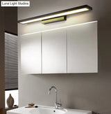 Modern Minimalist Vanity Wall Light In Aluminum With Rectangular Shape
