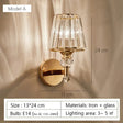 Modern Minimalist Wall Lamp with Glass Shade for Bedside Lighting Living Room Lighting A Wall Light