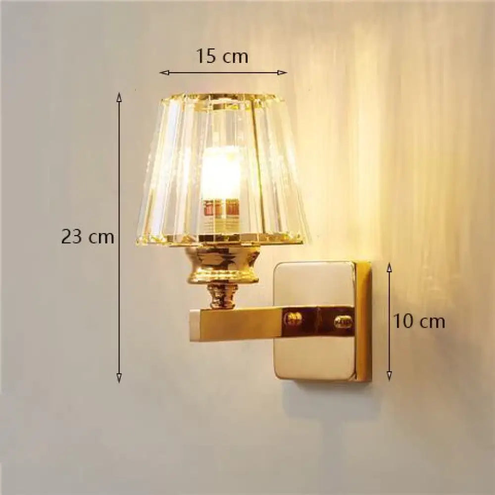 Modern Minimalist Wall Lamp with Glass Shade for Bedside Lighting Living Room Lighting D Wall Light