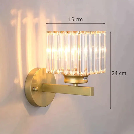 Modern Minimalist Wall Lamp with Glass Shade for Bedside Lighting Living Room Lighting H Wall Light