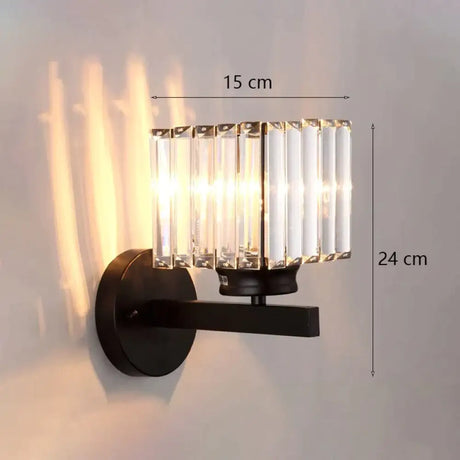 Modern Minimalist Wall Lamp with Glass Shade for Bedside Lighting Living Room Lighting I Wall Light