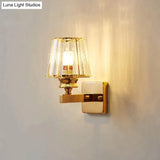 Modern Minimalist Wall Lamp with Glass Shade for Bedside Lighting Living Room Lighting Wall Light