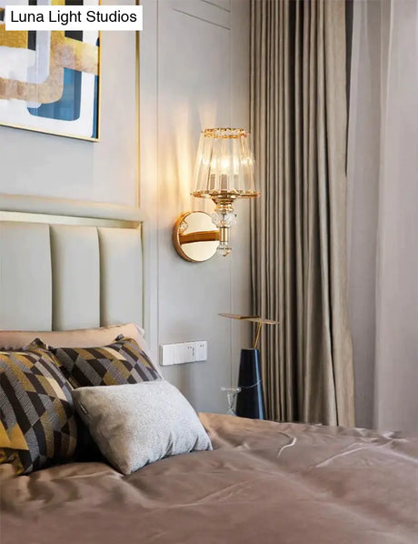 Modern Minimalist Wall Lamp with Glass Shade for Bedside Lighting Living Room Lighting Wall Light