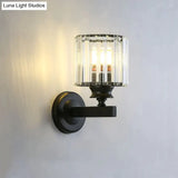 Modern Minimalist Wall Lamp with Glass Shade for Bedside Lighting Living Room Lighting Wall Light