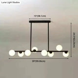 Modern Modo Chandelier With Opal Frosted Glass | Ceiling Hang Light For Sitting Room