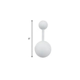 Modern Molecular Acrylic Wall Sconce For Bedroom With 1/2 Lights White Reading Lamp In Warm/White