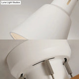Modern Monochrome Bucket Shade Semi Flush Ceiling Light – 4 Lights Metallic Lamp For Bedroom