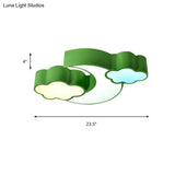 Modern Moon And Cloud Ceiling Light: Stylish Metal Acrylic Lamp For Kitchen