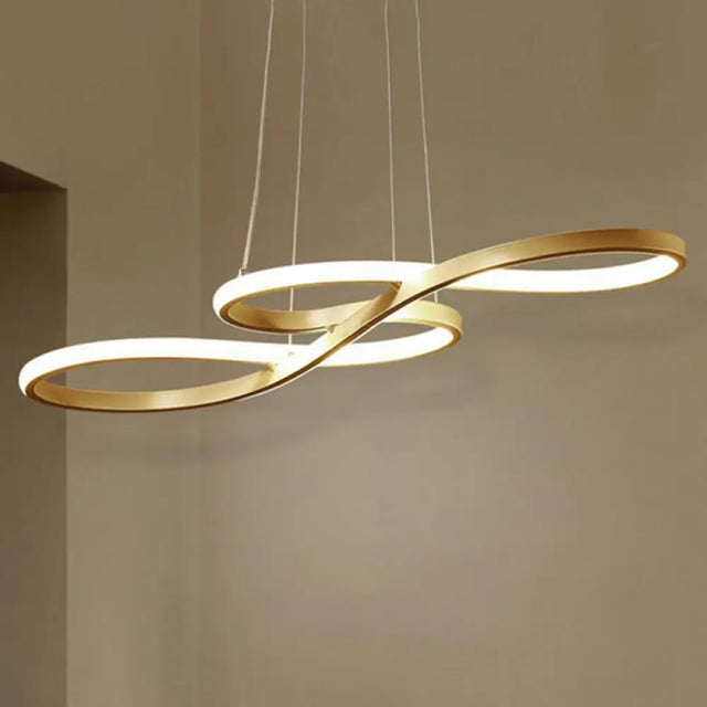Modern Musical Note Chandelier: Stylish Metal Suspension Light For Restaurants