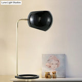Modern Nordic Geometric Iron Table Light In Black - 1 Head Living Room Desk Lamp