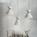 Modern Nordic Geometric Pendant Light - Grey Cement 9’/10’ Wide