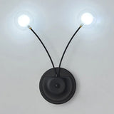 Modern Nordic Glass Led Wall Mounted Light For Shaded Living Rooms 2 / Black
