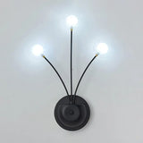 Modern Nordic Glass Led Wall Mounted Light For Shaded Living Rooms 3 / Black