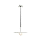 Nordic Hanging Light Metal Single Restaurant Pendant With Milk Glass Shade In Black/Grey/White