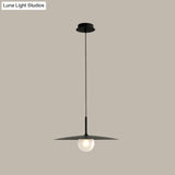 Modern Nordic Hanging Pendant Light With Milk Glass Shade - Single Bulb Ceiling Fixture In