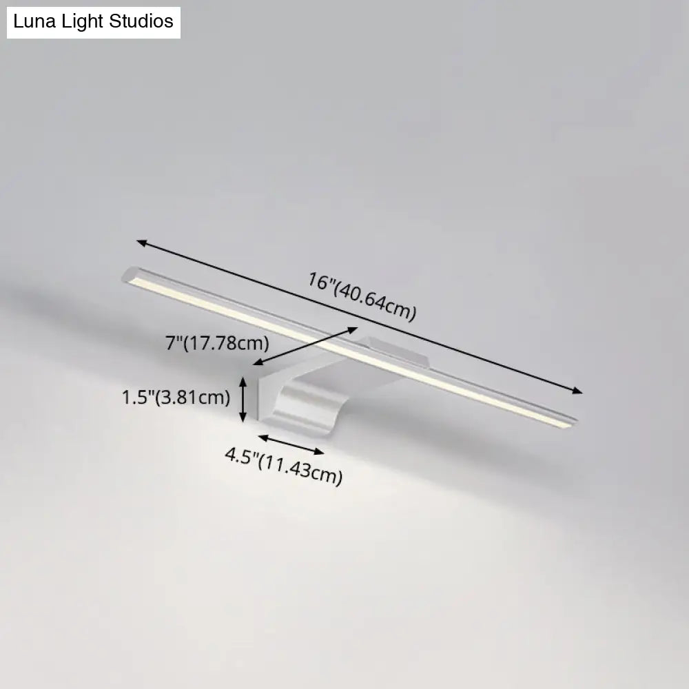 Modern Nordic Led Vanity Lamp For Bathroom - Wall Mounted Mirror Front