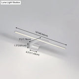 Modern Nordic Led Vanity Lamp For Bathroom - Wall Mounted Mirror Front