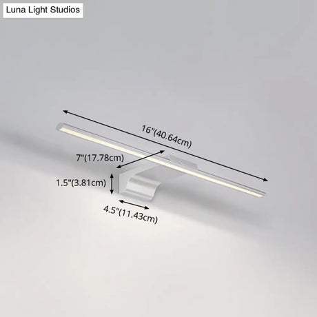 Modern Nordic Led Vanity Lamp For Bathroom - Wall Mounted Mirror Front