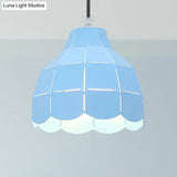 Modern Nordic Metal Pendant Light - Black/Gray/White/Yellow/Blue Folded Design 1 Dining Room