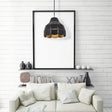Modern Nordic Metal Pendant Light - Black/Gray/White/Yellow/Blue Folded Design 1 Dining Room