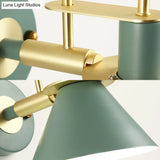 Modern Nordic Pyramid Wall Sconce Light For Study Room And Bedroom