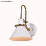 Modern Nordic Pyramid Wall Sconce Light For Study Room And Bedroom