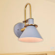 Modern Nordic Pyramid Wall Sconce Light For Study Room And Bedroom Grey