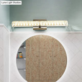 Modern Opulent Crystal Vanity Sconce For Bathroom