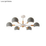 Modern Orb Hanging Chandelier With 6 Lights - Metal Pendant Fixture For Living Room