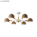 Modern Orb Hanging Chandelier With 6 Lights - Metal Pendant Fixture For Living Room