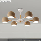Modern Orb Hanging Chandelier With 6 Lights - Metal Pendant Fixture For Living Room