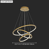 Modern Orbicular Chandelier Lamp - Metallic Simplicity Hanging Light For Living Room