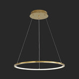 Modern Orbicular Chandelier Lamp - Metallic Simplicity Hanging Light For Living Room Gold / 39.5