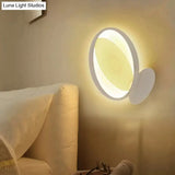 Modern Oval Acrylic Wall Light For Dining Room - White/Warm Sconce