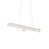 Simplicity Led Acrylic Hanging Lamp Kit - White Oval Ceiling Pendant In Warm/White/Natural Light