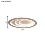 Modern Oval Living Room Ceiling Lamp - Acrylic Led Flush Mount Adjustable Width