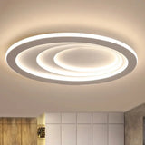 Modern Oval Living Room Ceiling Lamp - Acrylic Led Flush Mount Adjustable Width 23.5/29.5/33.5